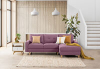 KELLER - Fabric 3 Seat RHF Chaise KELLER