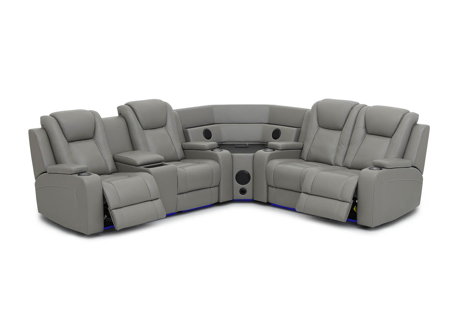SENTINAL MK2 LEATHER - 4 Piece Corner with LHF Console SENTINAL MK2 LEATHER