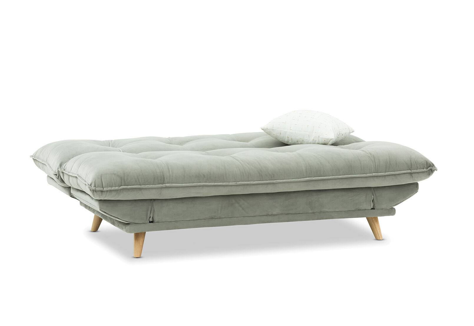 GREY PERCY Fabric Click Clack Sofa Bed