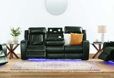 JULIUS - Leather 3 Seater with 2 Electric Recliners