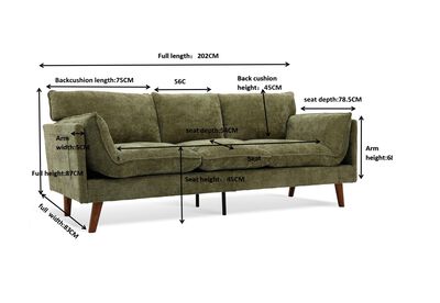 WALSALL - 3 Seat Sofa