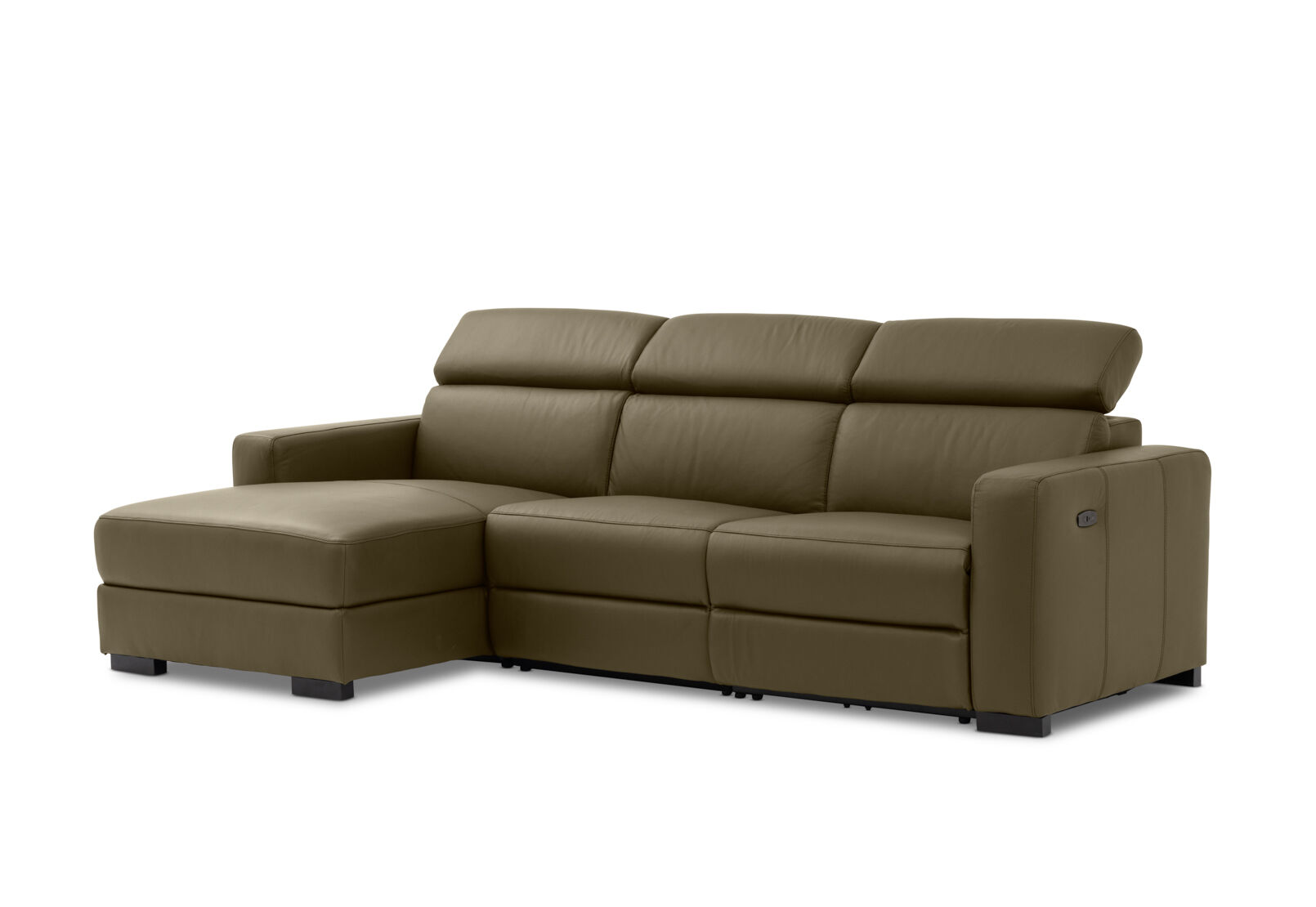 DAMIAN LEATHER - 3 Seater Sofa with LHF Chaise DAMIAN LEATHER