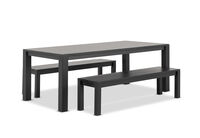 LA PALOMA - 3 Piece Outdoor Dining Table With Naviti Bench Setting LA PALOMA