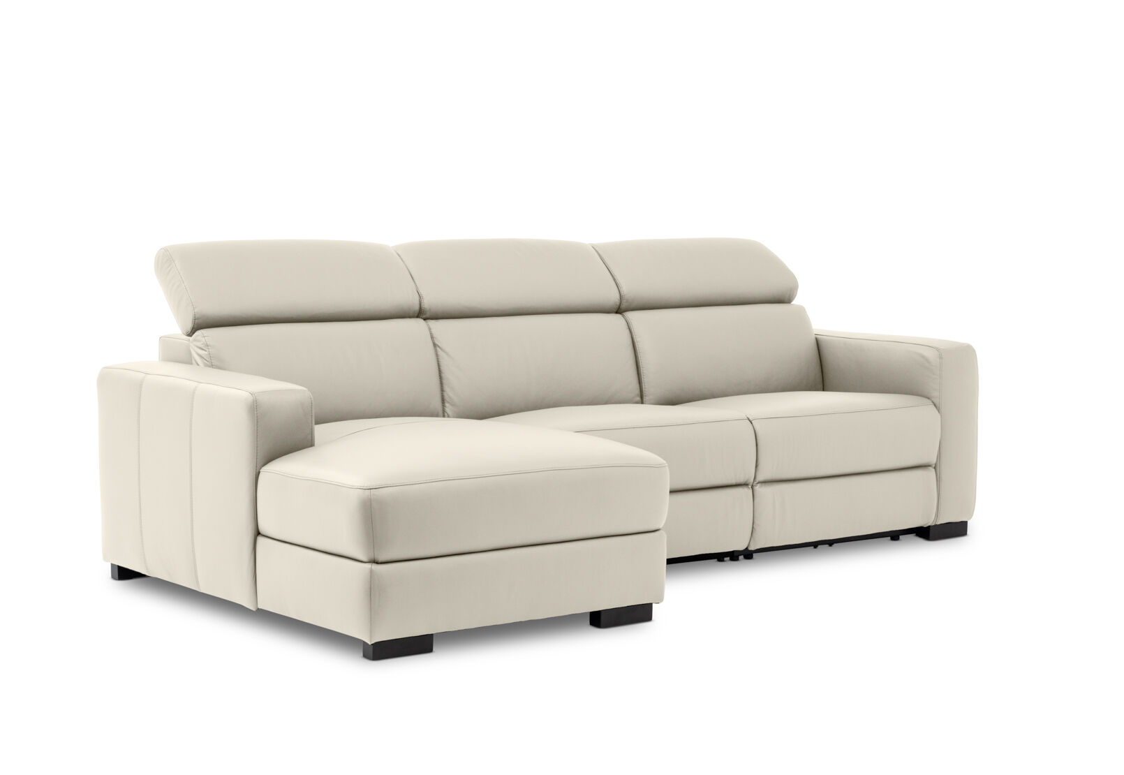 DAMIAN LEATHER - 3 Seater Sofa with LHF Chaise DAMIAN LEATHER