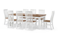 CHARLSBOURG - 9 Piece 2200 Dining Suite CHARLSBOURG