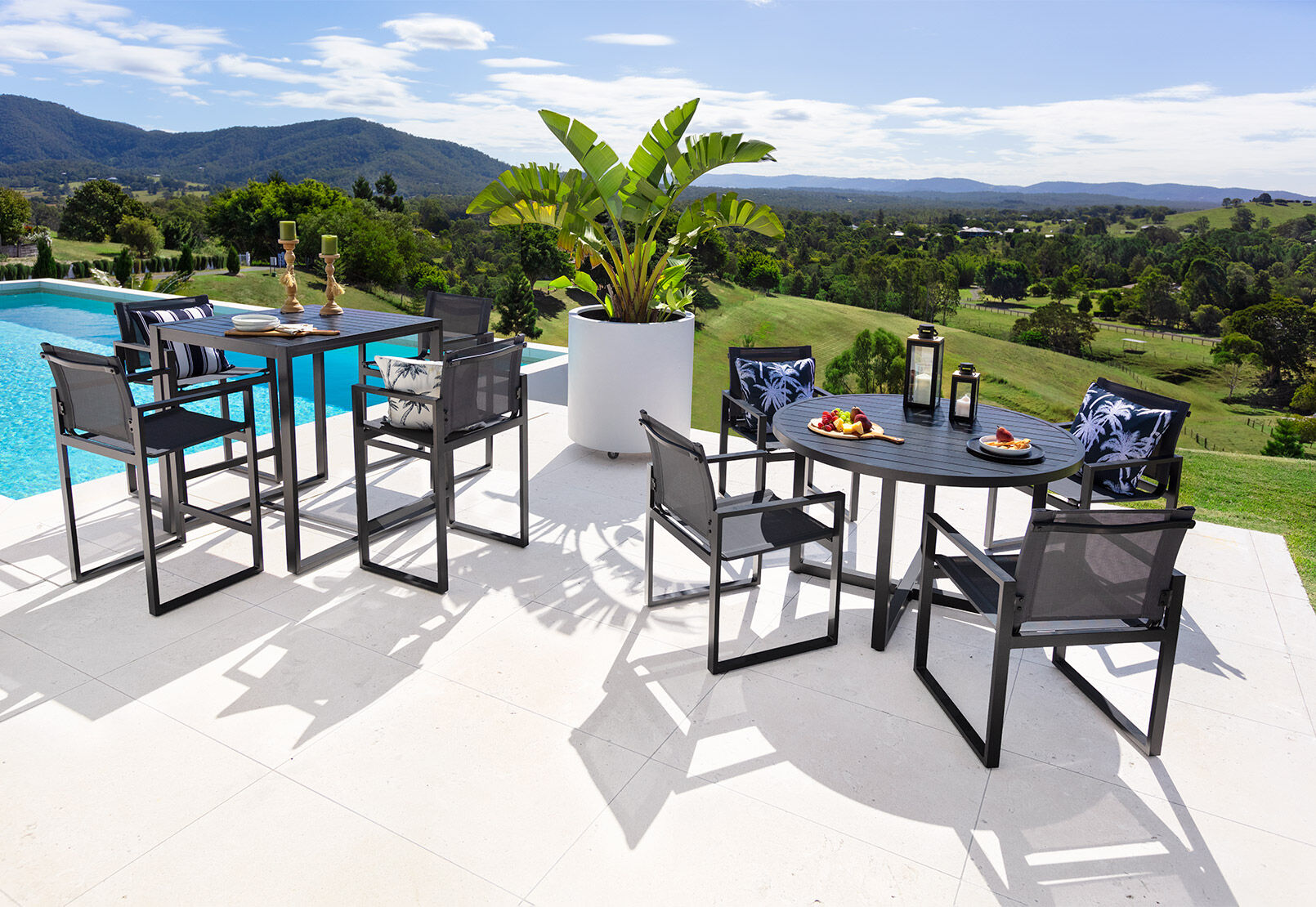BAYVIEW - 5 Piece Outdoor Dining Setting BAYVIEW