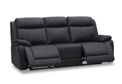 SAN MARCO - Fabric 3 Seater Sofa with 2 Inbuilt Recliners