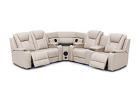 SENTINAL MK2 LEATHER - 4 Piece Corner with RHF Console SENTINAL MK2 LEATHER