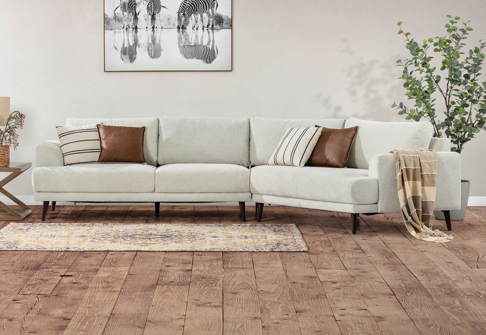 Sofa with sales angled chaise