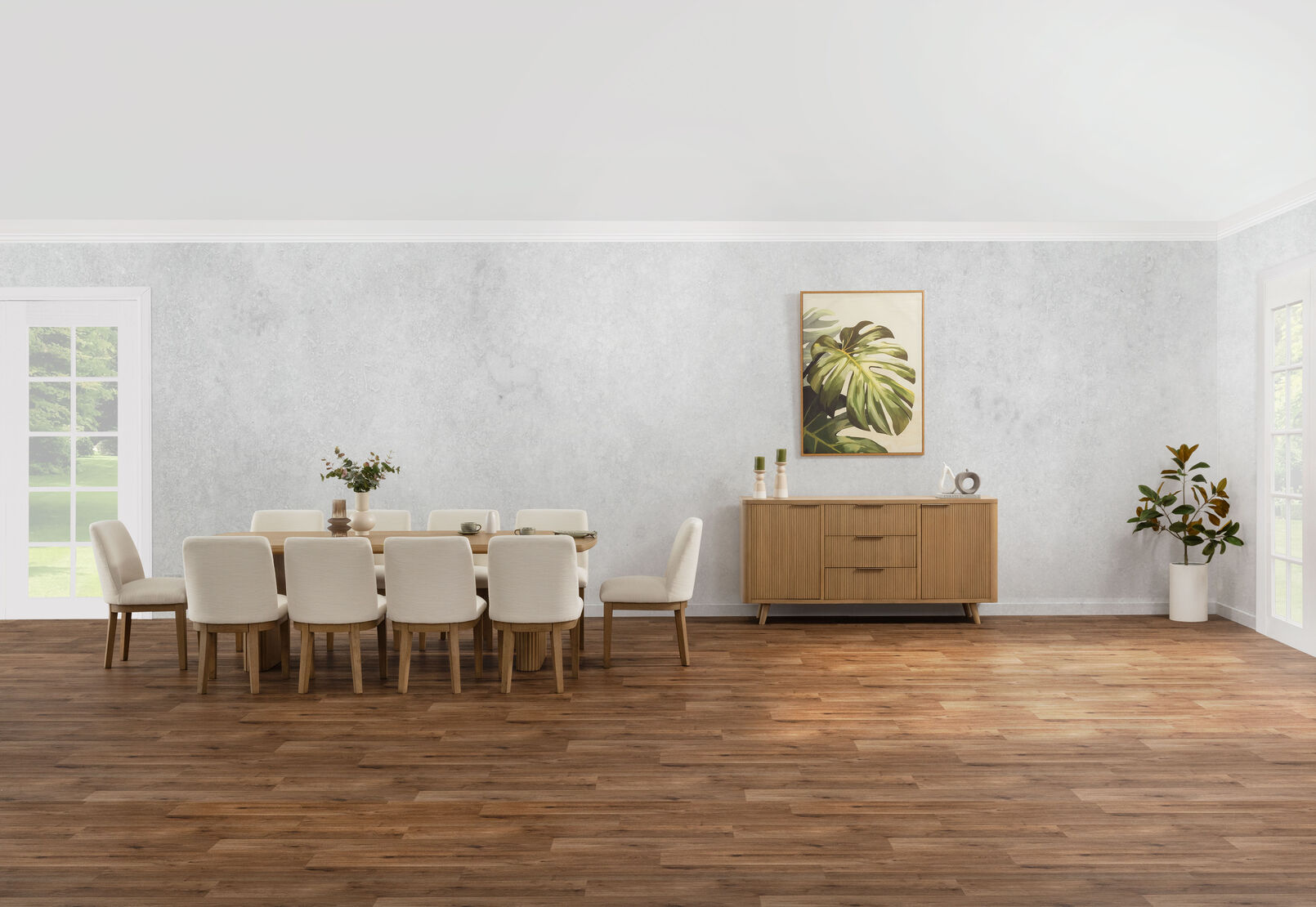 MIRAN - 11 Piece 2400 Dining Suite with Cora Dining Chairs. MIRAN