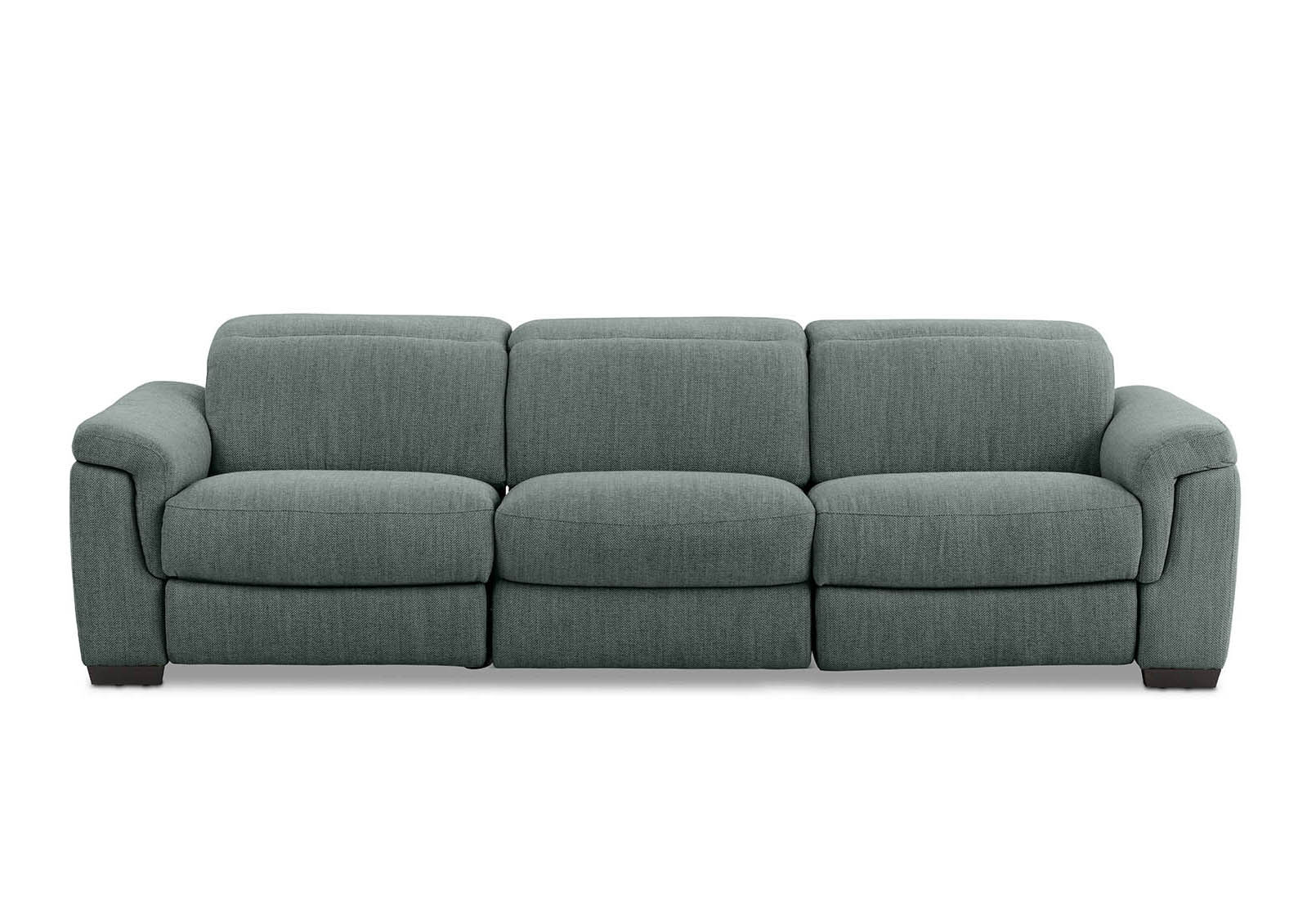 LUCIANO - Fabric 3.5 Seater Sofa with 2 Electric Recliners LUCIANO