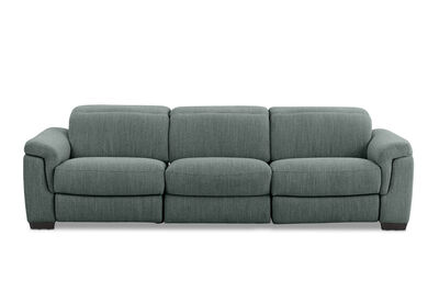 LUCIANO - Fabric 3.5 Seater Sofa with 2 Electric Recliners