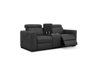 DAMIAN LEATHER - 2 Seater Sofa with inbuilt Electric Recliners DAMIAN LEATHER