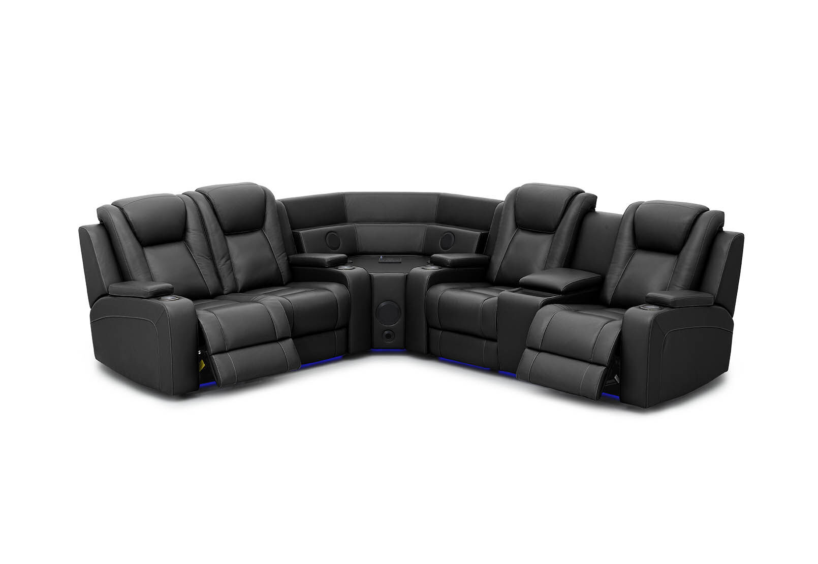 SENTINAL MK2 LEATHER - 4 Piece Corner with RHF Console SENTINAL MK2 LEATHER