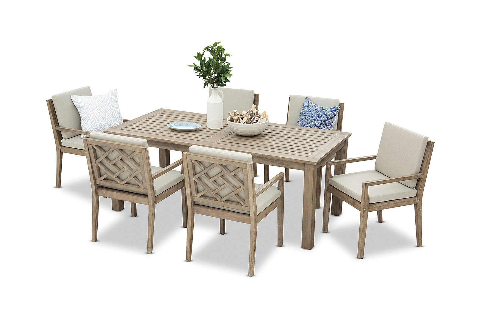 LILLIAN - 7 Piece Outdoor Dining Setting. LILLIAN