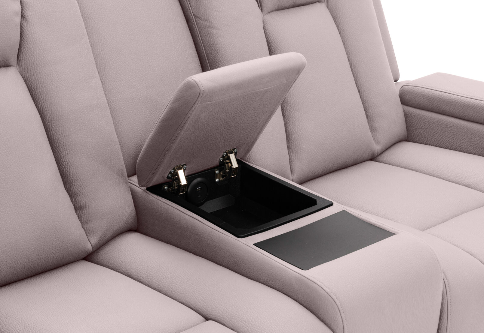 TRAVIS FABRIC - 2 Seater with Recliners and Console TRAVIS FABRIC