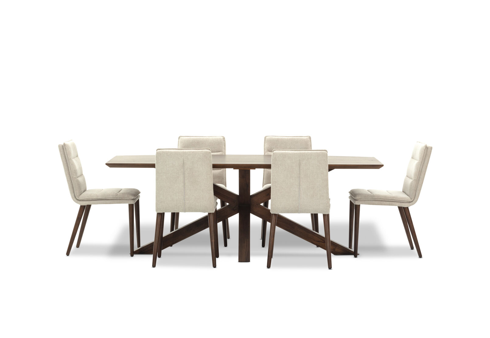 AUGUSTUS - 7 Piece Suite with Aslan Dining Chairs AUGUSTUS