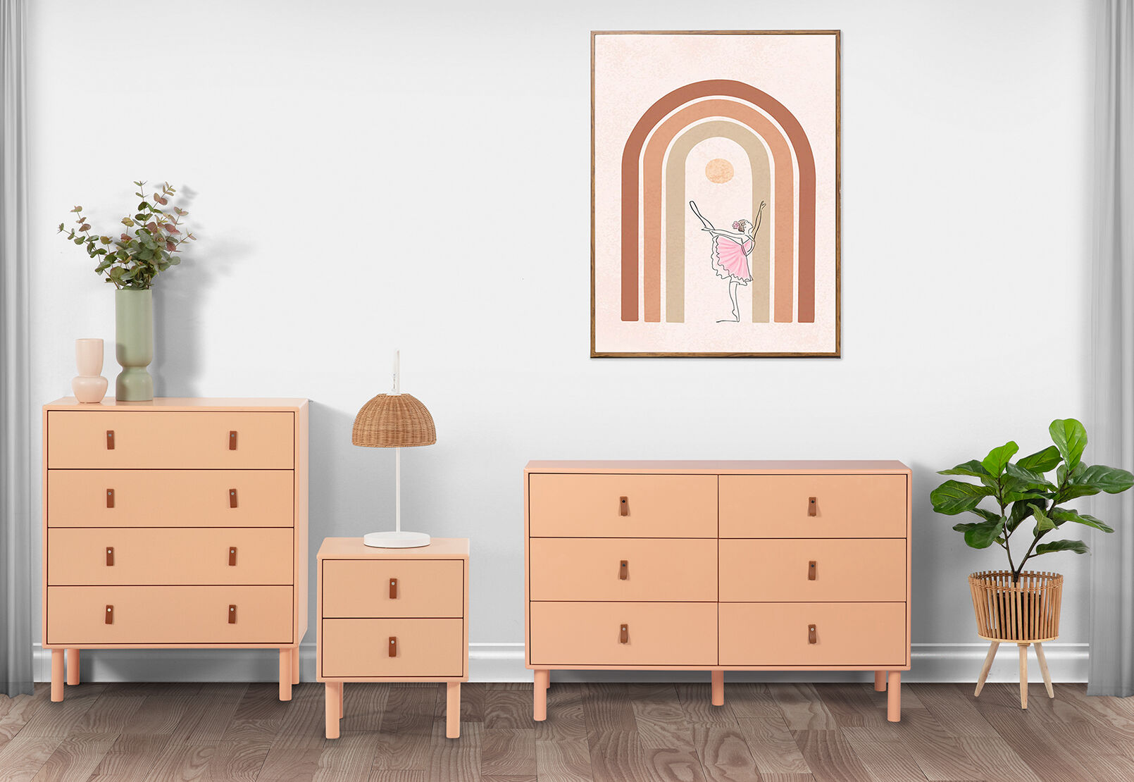 ROSALES - 4 Drawer Tall Chest ROSALES