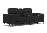 SINATRA FABRIC - Media 2 Seater with Inbuilt Electric Recliners SINATRA FABRIC