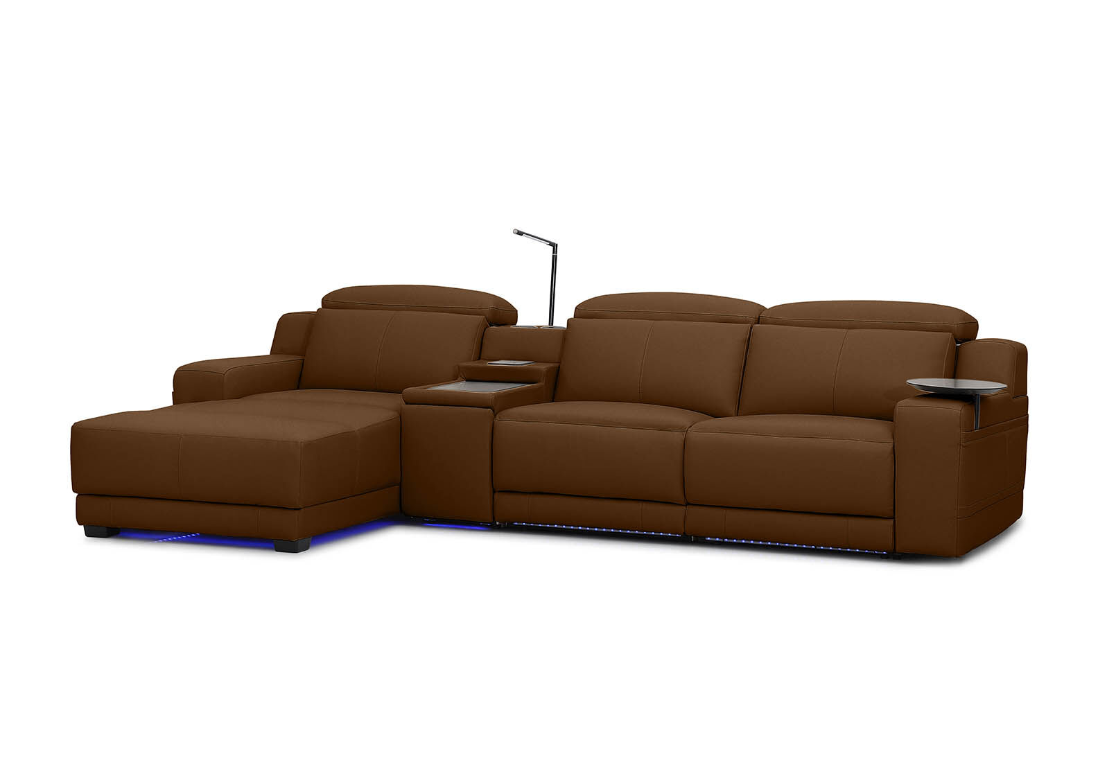 CASSIUS MK2 LEATHER - 3 Seater LHF Chaise CASSIUS MK2 LEATHER