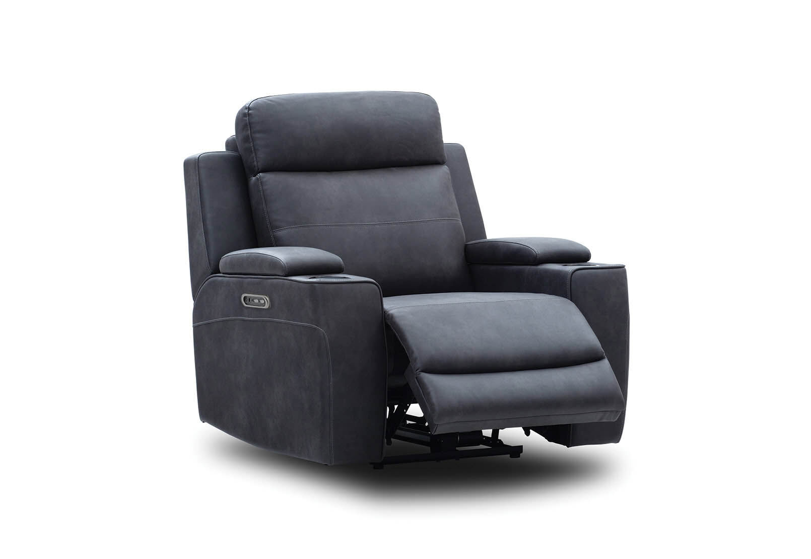 DARK GREY KLAUS Fabric Electric Recliner
