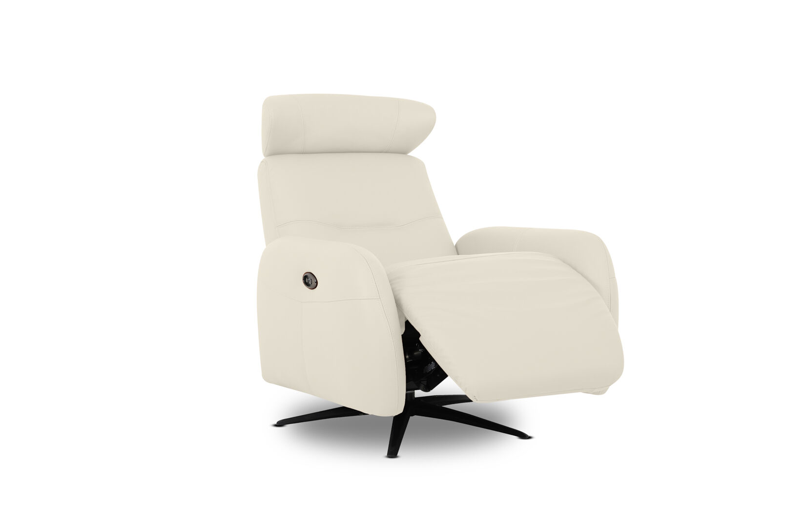 ALDRICH LEATHER - Swivel Electric Recliner ALDRICH LEATHER