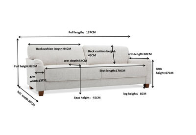 WARREN - 3 Seat Sofa