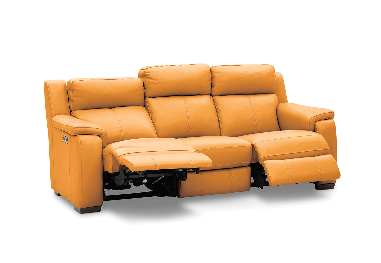 CAPELLO - Leather 3 Seater Sofa with 2 Inbuilt Electric Recliners CAPELLO