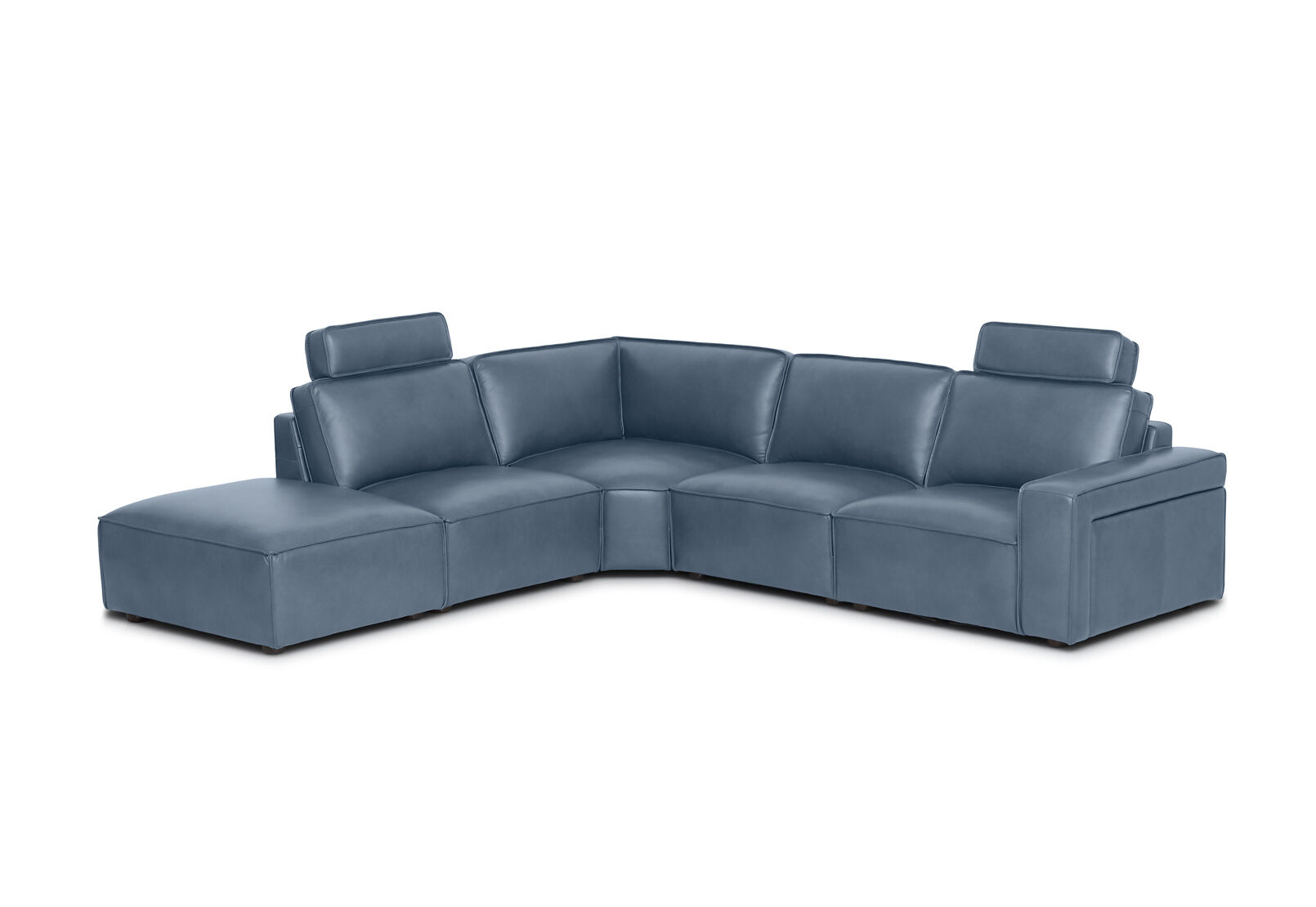 BARTELLE LEATHER - 5 Piece LHF Corner Chaise BARTELLE LEATHER
