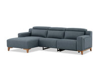 GAGE FABRIC - 3 Seater Sofa with Electric Recliner & LHF Chaise GAGE FABRIC