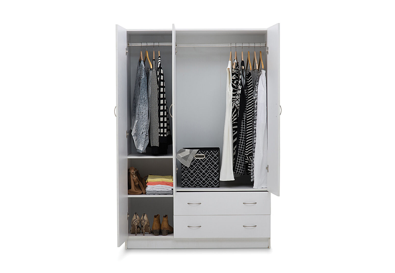 SPACESAVER - Combo Robe 3 Door 2 Drawer SPACESAVER