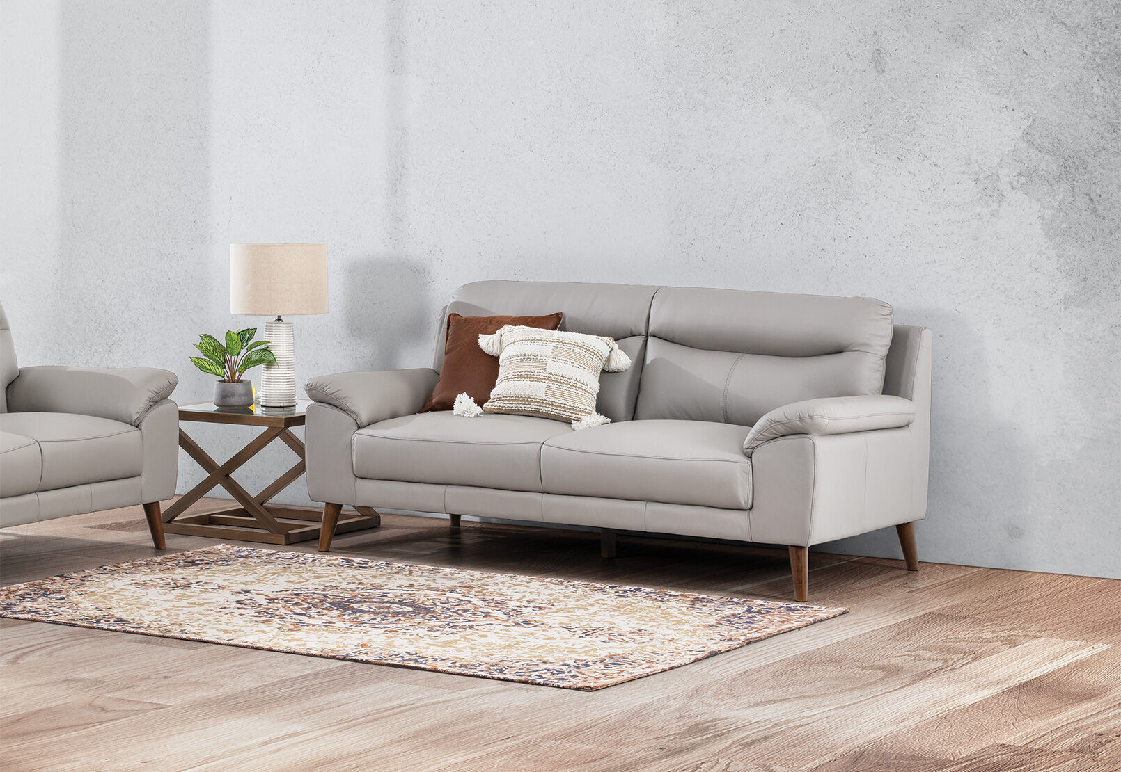 CASPIAN - Leather 3 Seat Sofa CASPIAN