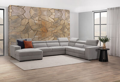 DARIO FABRIC - Corner Lounge with LHF Chaise