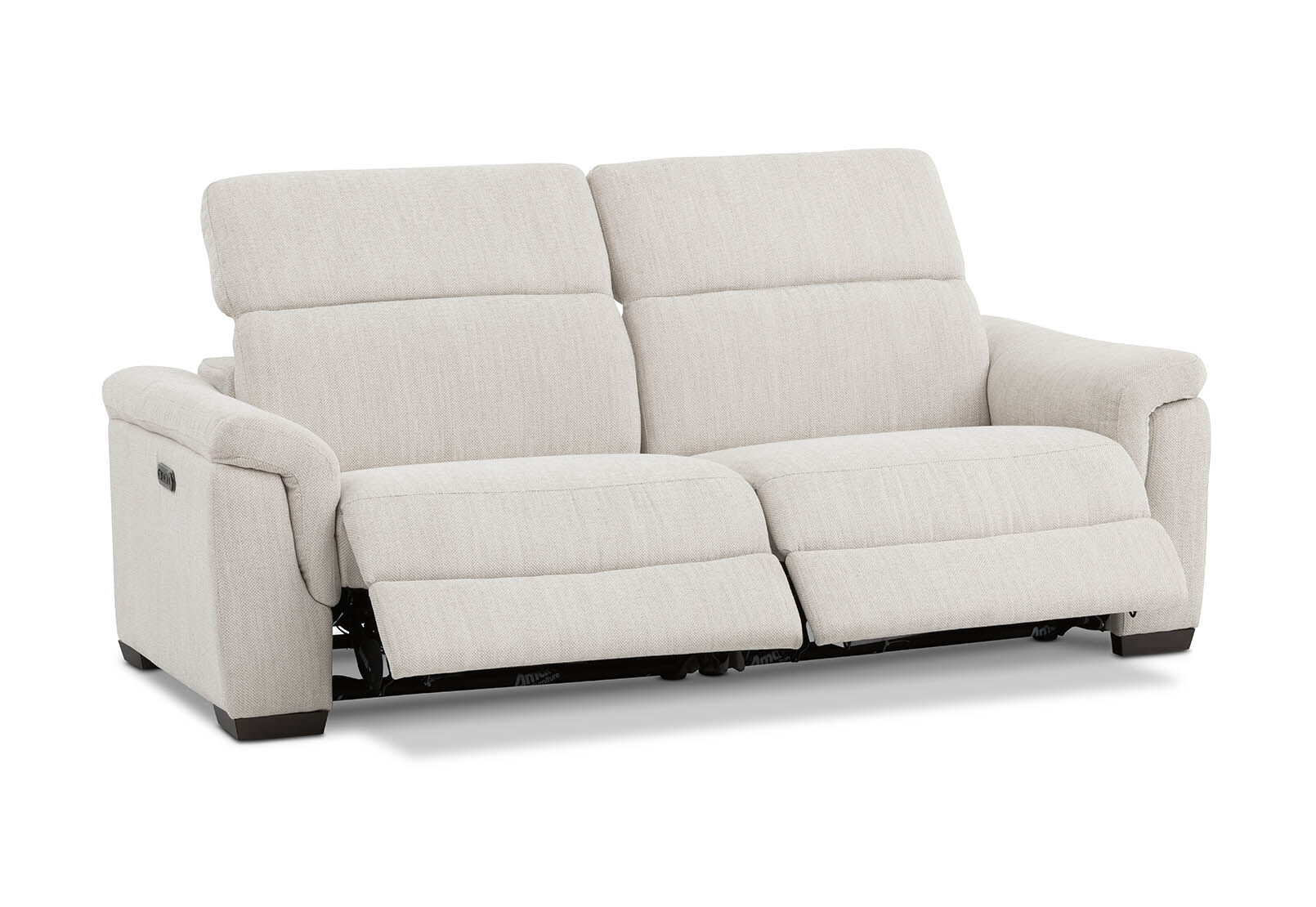 LUCIANO - Fabric 2.5 Seater Sofa with 2 Electric Recliners LUCIANO