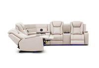 SENTINAL MK2 LEATHER - 4 Piece Corner with RHF Console SENTINAL MK2 LEATHER