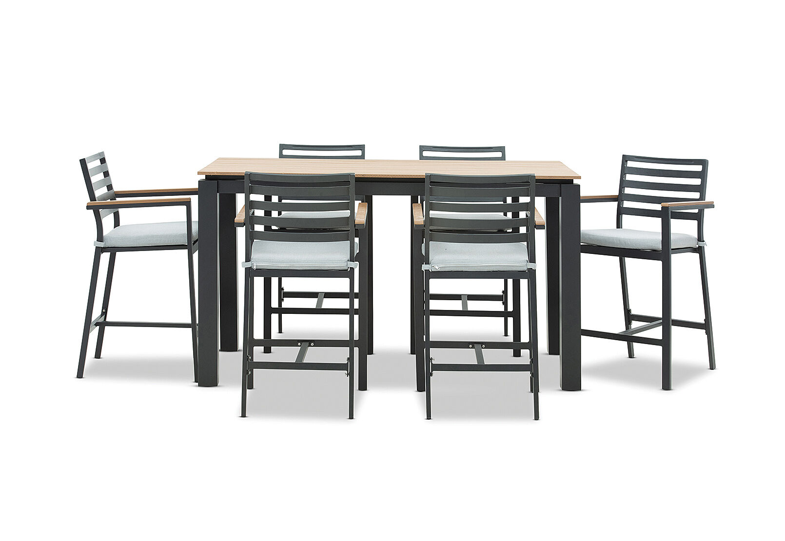 MORNINGTON - 7 Piece Outdoor Bar Setting. MORNINGTON