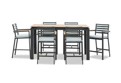 MORNINGTON - 7 Piece Outdoor Bar Setting.