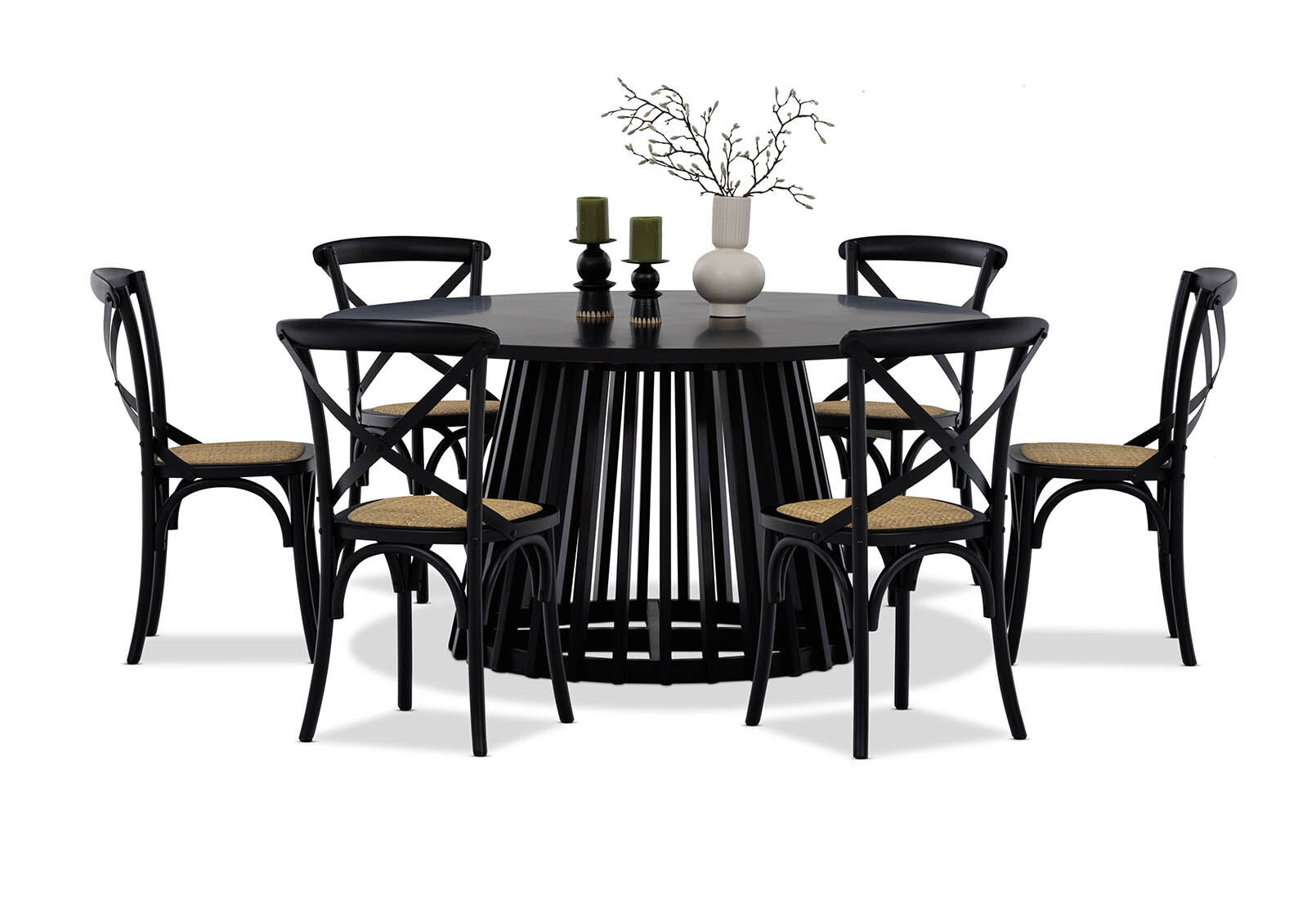 TORENTO - 7 Piece Dining Suite with Bordeaux Chairs. TORENTO