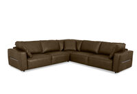CIMIANO LEATHER - 5 Seater Corner Lounge CIMIANO LEATHER