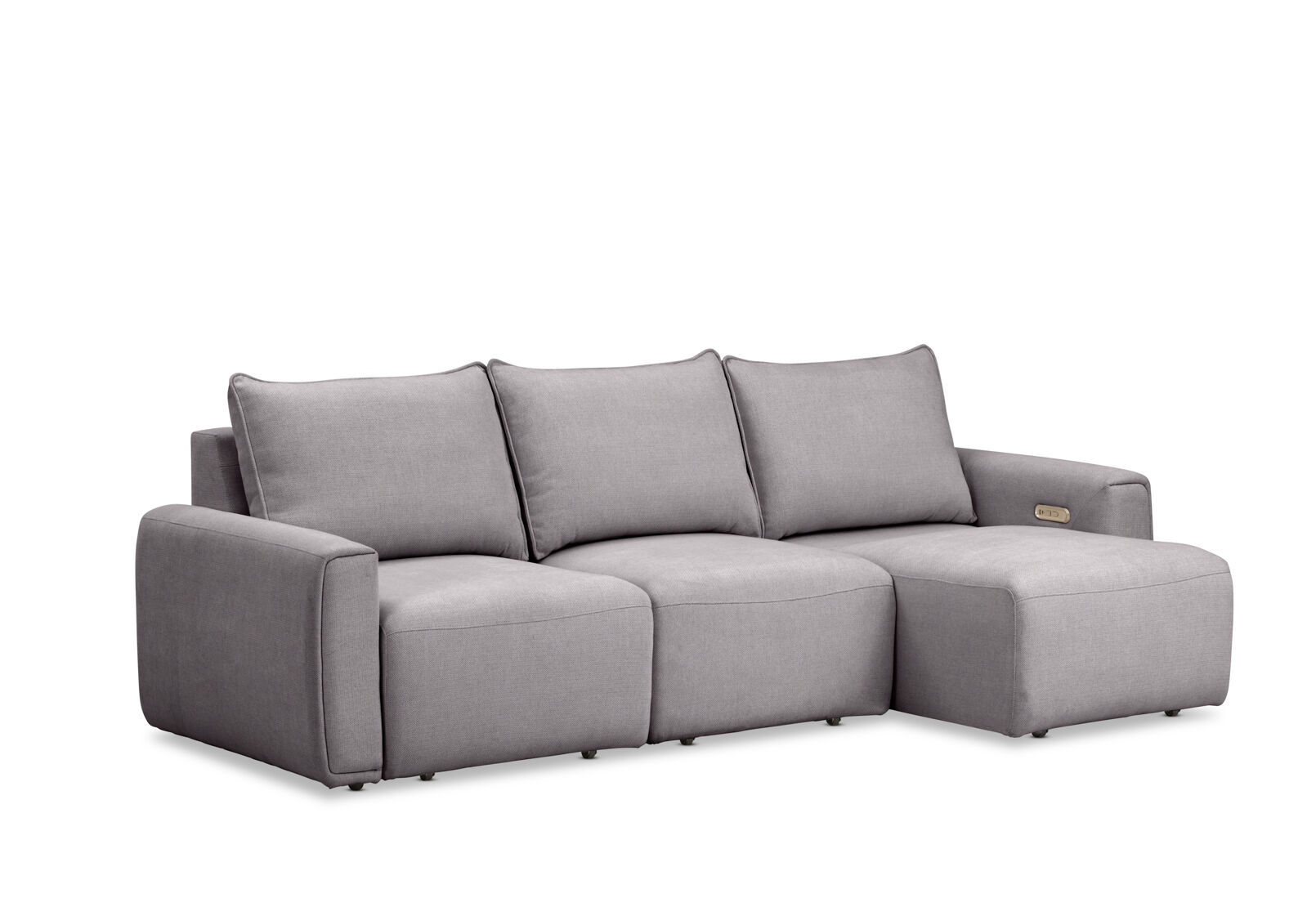 MIKAELA - 3 Seater with Sliding Electric Chaise MIKAELA