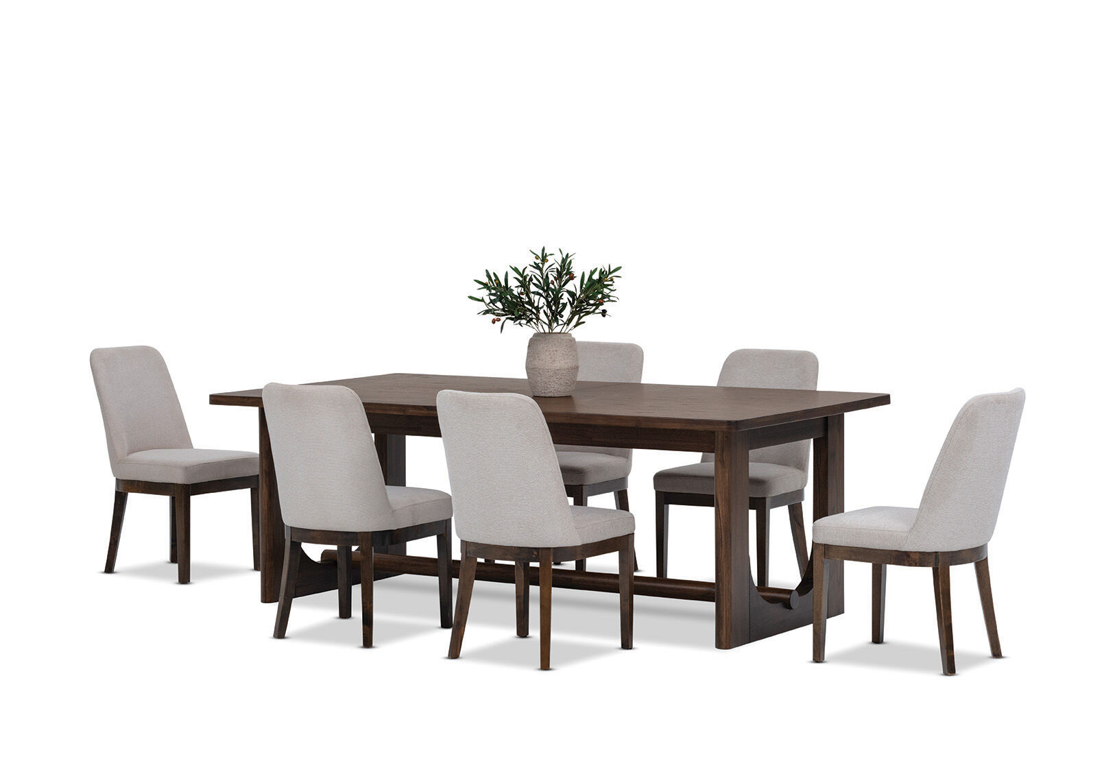 NICCOLO - 7 Piece Extension Dining Suite with Santino Dining Chairs. NICCOLO