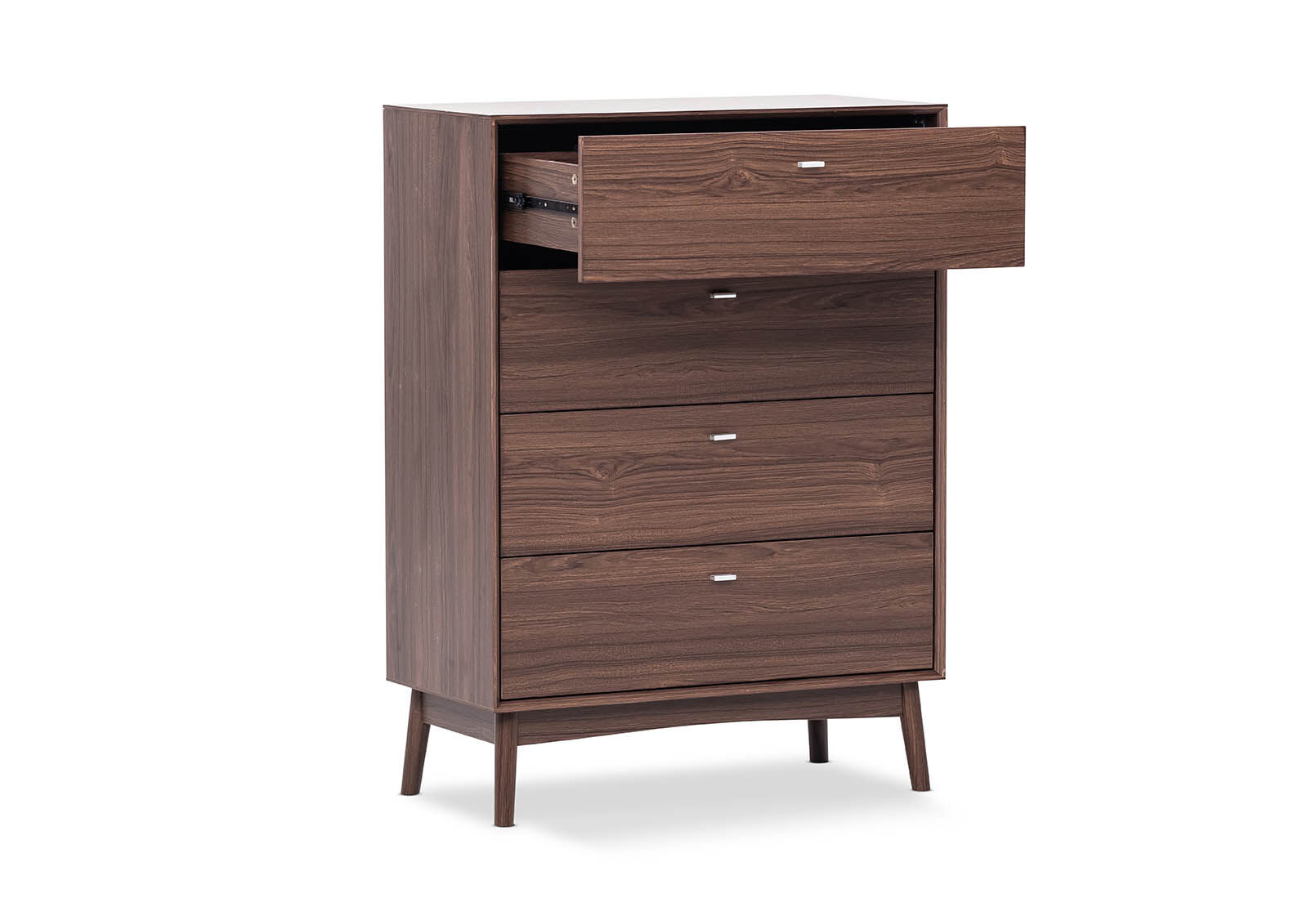 WALNUT BURGESS 4 Drawer Tall Chest