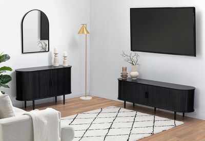 TANNER - 2 Door Black Buffet