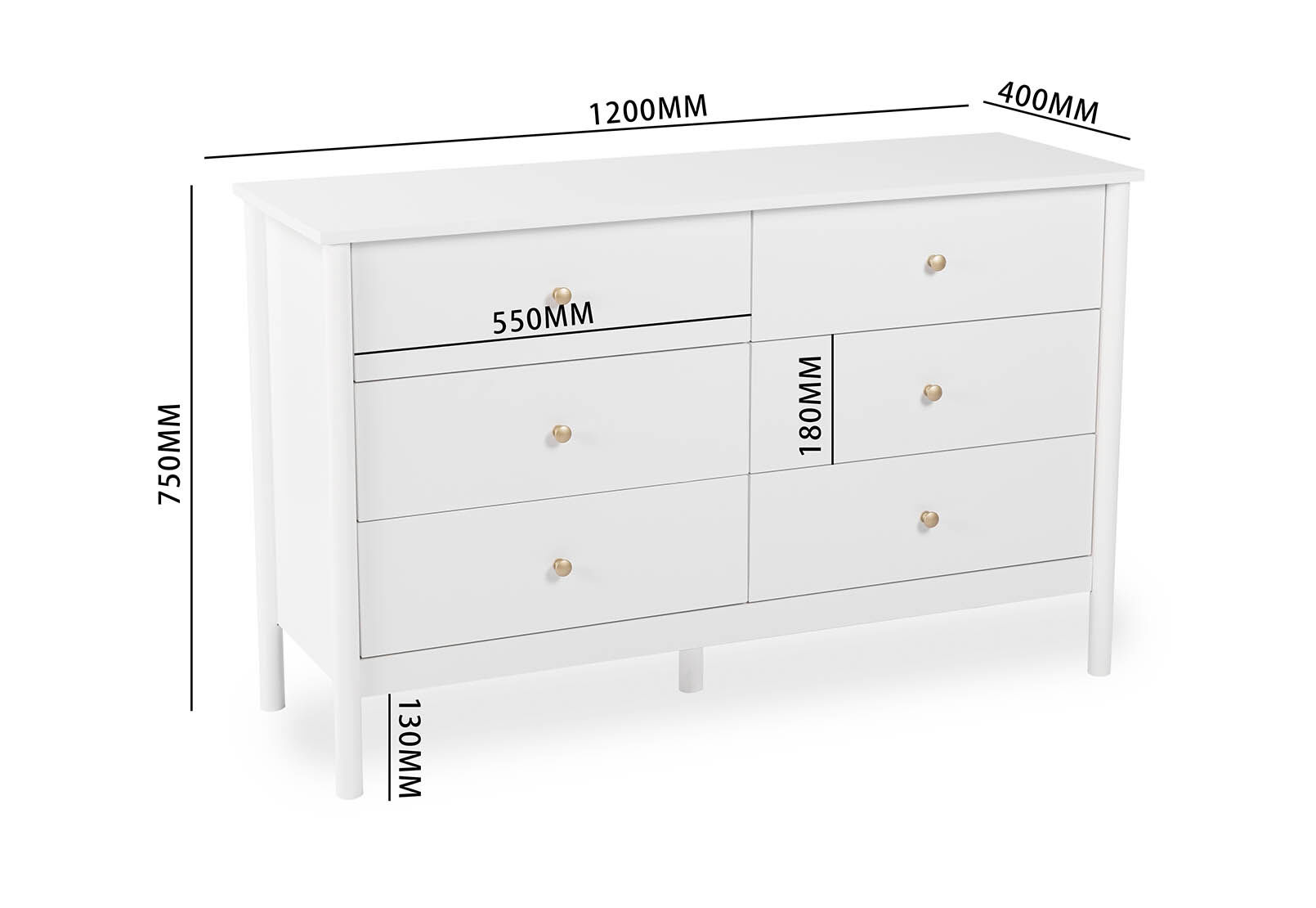 ROWLAND - 6 Drawer Dresser ROWLAND