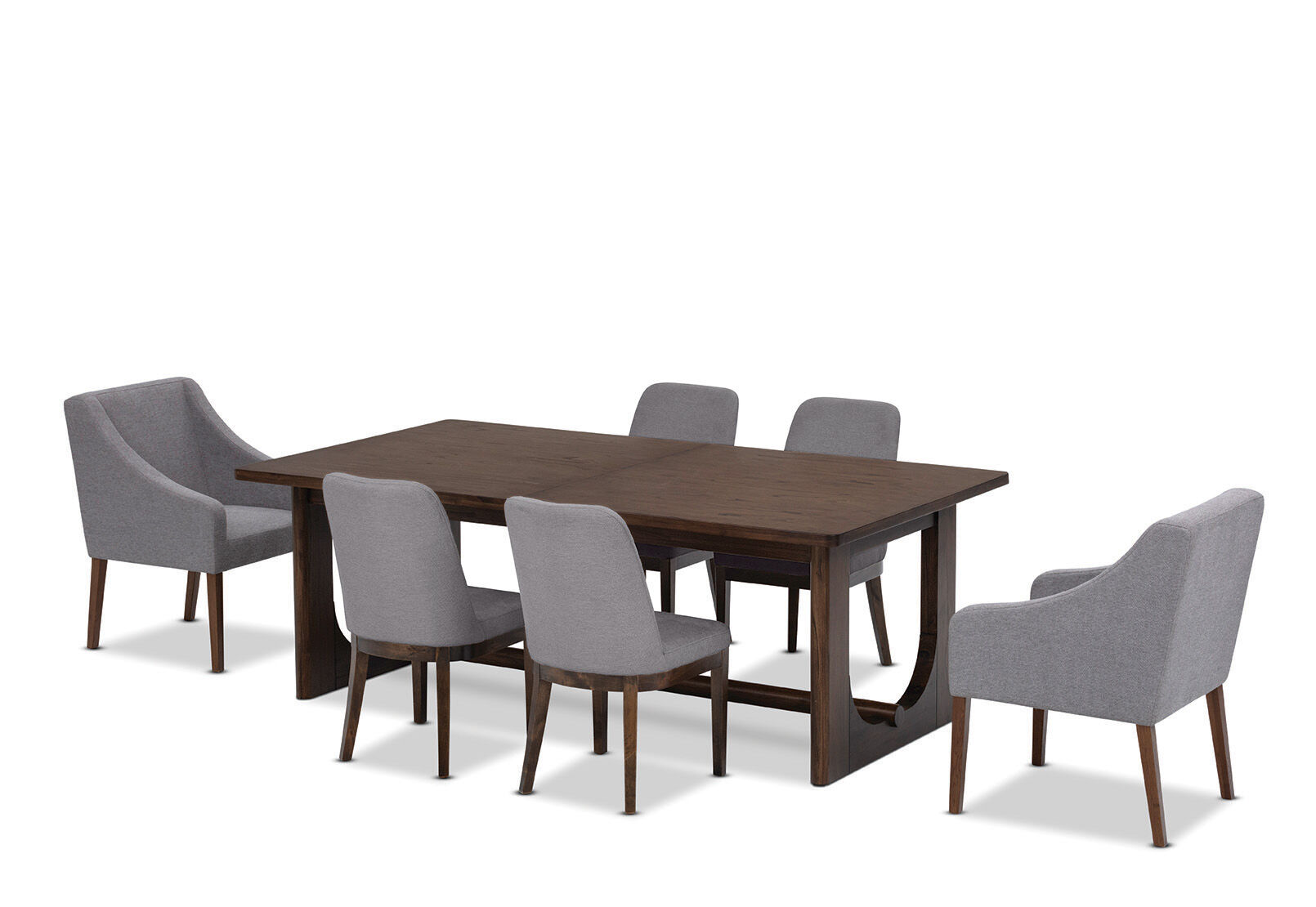 NICCOLO - 7 Piece Extension Dining Suite with 2 Volante and 4 Santino Dining Chairs. NICCOLO