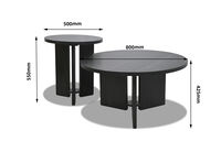 OLIVIER - Set of 2 Coffee Tables OLIVIER