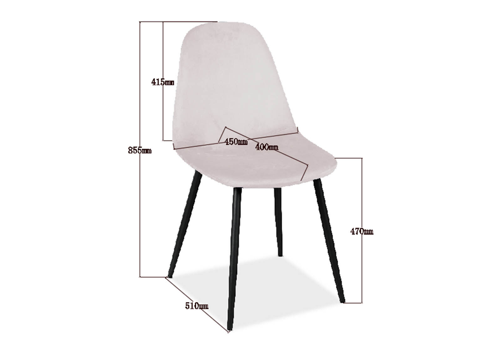 blush salto set of 4 blush dining chair amart furniture