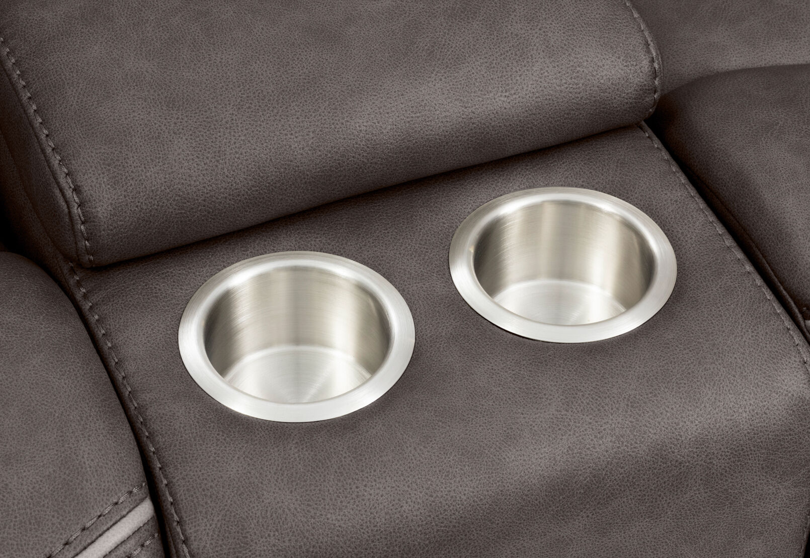 FEDERER FABRIC - 2 Seater with inbuilt Recliners and Console FEDERER FABRIC