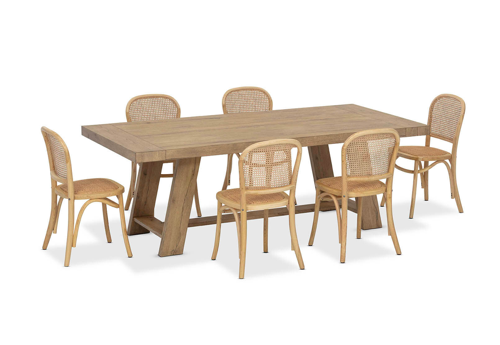 MALIK - 7 Piece Dining Suite with Toulouse Dining Chairs MALIK