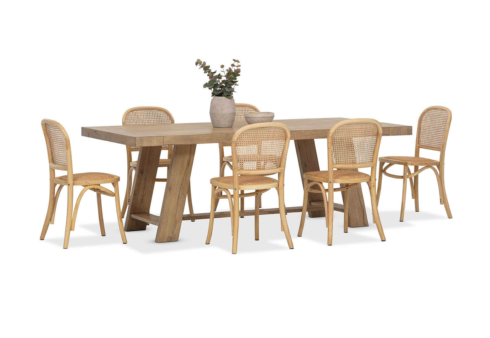 MALIK - 7 Piece Dining Suite with Toulouse Dining Chairs MALIK
